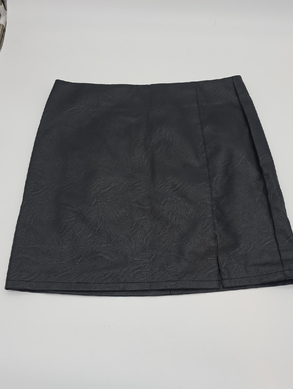 Topshop Black Faux Leather Mini Skirt